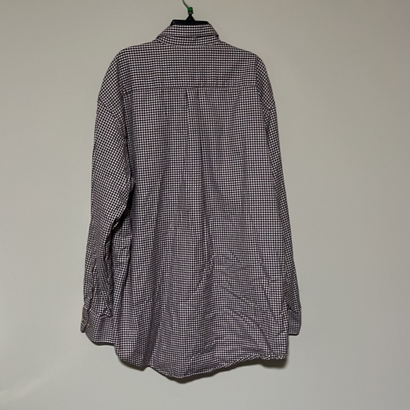 ✅ T. HARRIS London Long Sleeve Button Down Collared Shirt Houndstooth Style XL - Picture 2 of 6